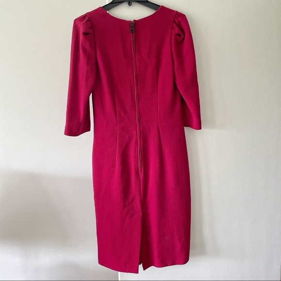 PRADA vintage 2009 Red light wool Dress 44/ US 10 - Picture 2 of 11